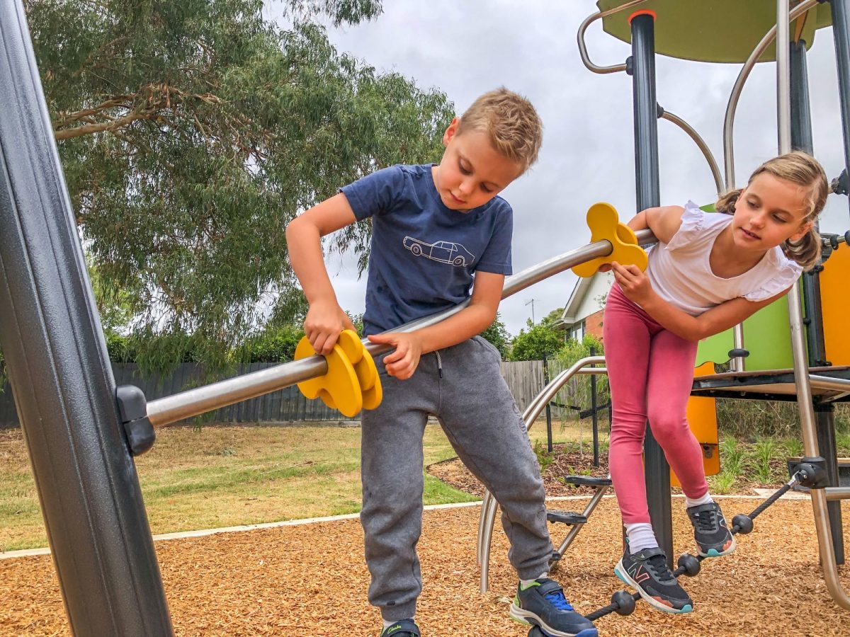 Manipulative elements on playground equipment