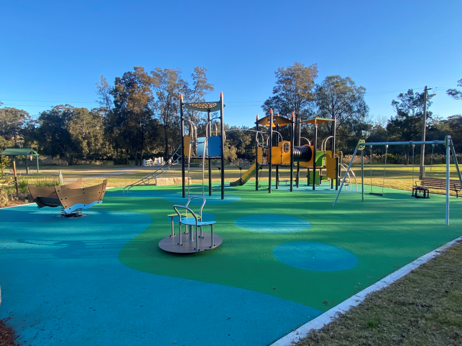 Double Inclusive Whirlwind at East Hills Park Playground