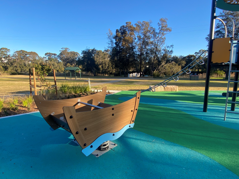 Row Boat Springer at East Hill Park Playground