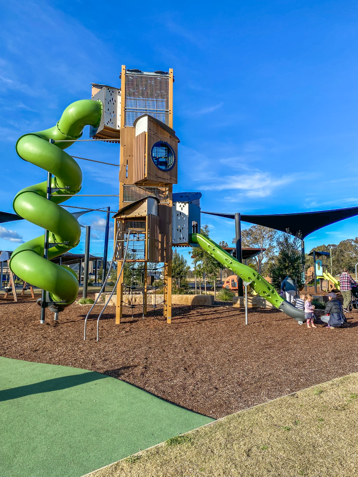 Kanopé Tower - Swirly Slide at Bingara Gorge Park Playground