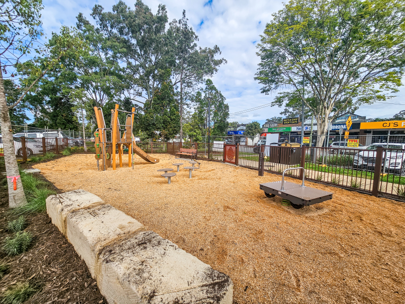 Mine Trolley at Cribb Street Park Playground