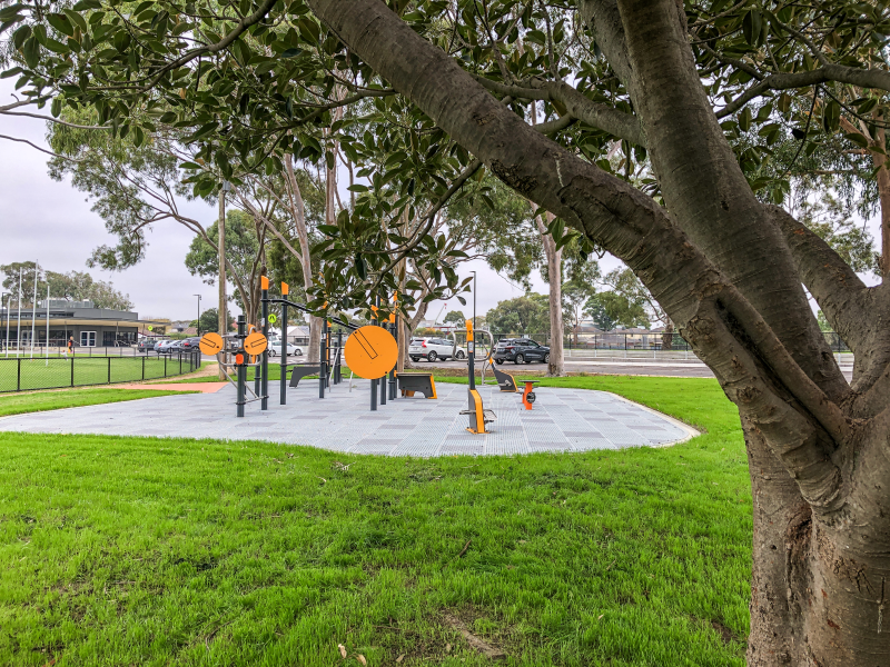 Elliptical Trainer and Stepper at GR Bricker Reserve Outdoor Gym