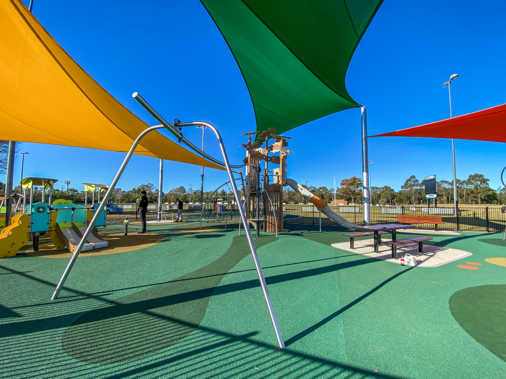 Track Slide at Dudley Chesham Sportsground All Abilities Play Space