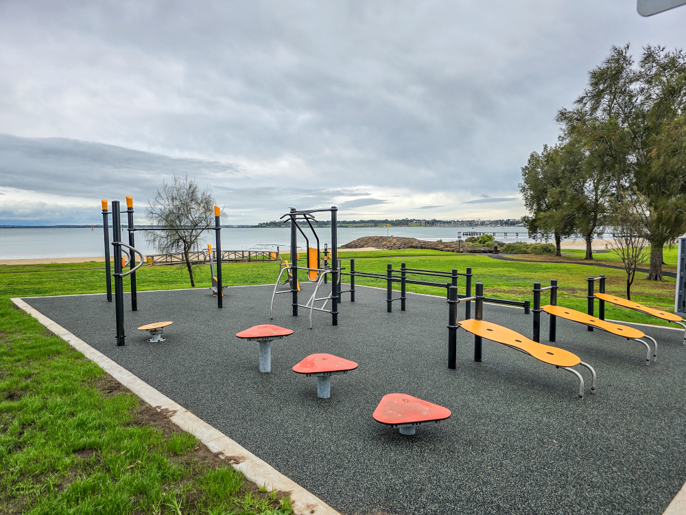 Plyo Steps, Ab Benches, Parallel Bar and Power Tower